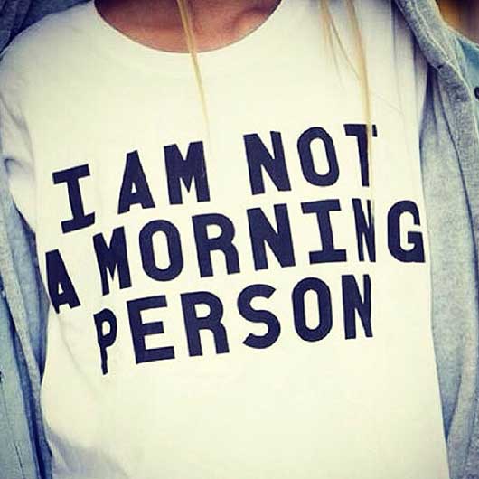Not A Morning Person Tee (Pic: @rockandreverie on Instagram)