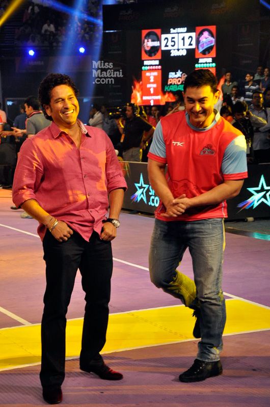 Sachin Tendulkar and Aamir Khan