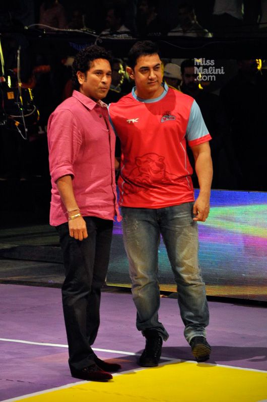 Sachin Tendulkar and Aamir Khant