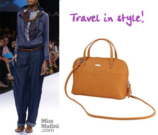 A trendy travel look with the Lavie Organizer tote!