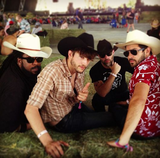 Cowboy hats can be cool! (Pic: Ashton Kutcher's Instagram)