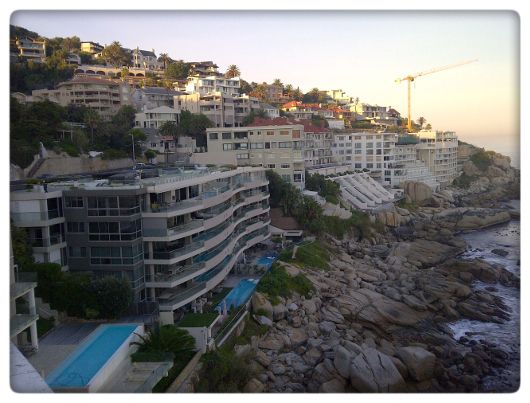 View from the Ambassador Hotel in Bantry Bay, Cape Town