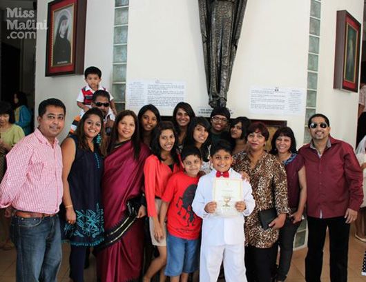 Yash's first Holy communion