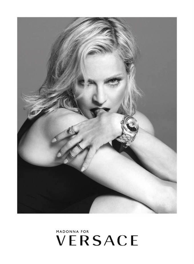 Madonna in the new Versace Spring 2015 campaign