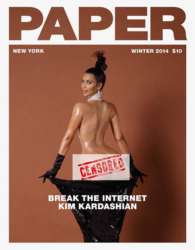 OMG! Is That Kim Kardashian’s Bare A$$ on The Cover of a Magazine?!