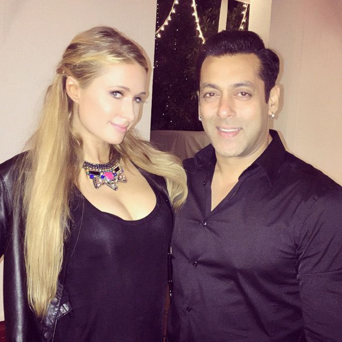 Salman Khan with Paris Hilton