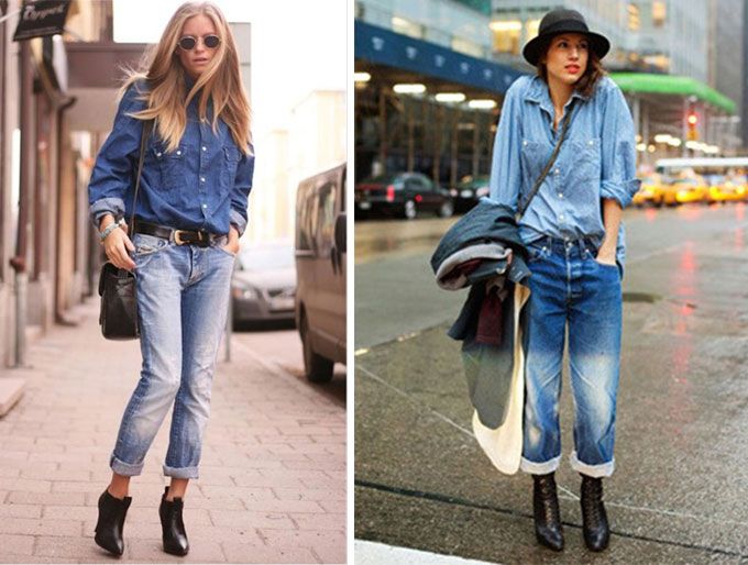 Different shades of denim can really make your look stand out without it looking over the top (Source: blog.denimtherapy.com & denim.tumblr.com )