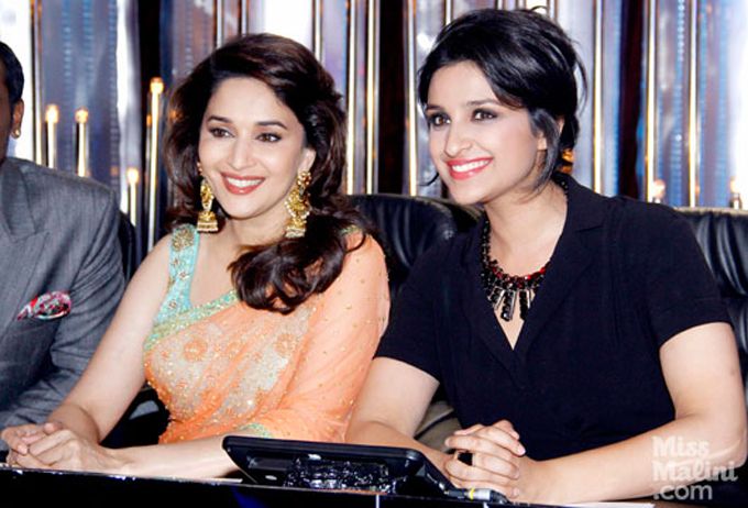 It's no cakewalk to look pretty next to Madhuri Dixit!