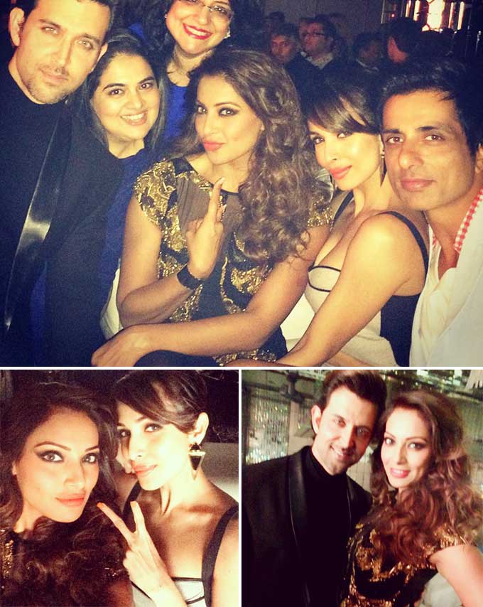 Hrithik Roshan, Malaika Arora Khan & Bipasha Basu (Source: Instagram | @BipashaBasu)