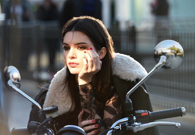 Behind the scenes from Kendall Jenner's shoot with Estee Lauder