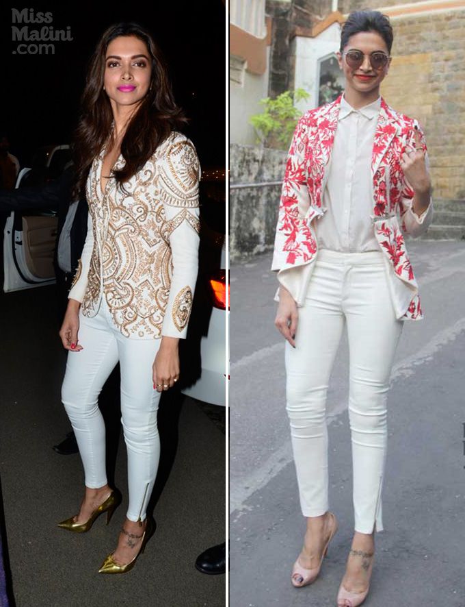 Deepika Padukone's White Trousers