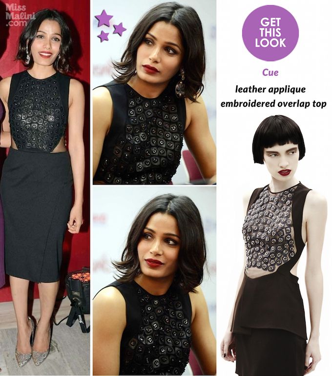 Get This Look: Freida Pinto Is Casting Some Black Magic In This Outfit