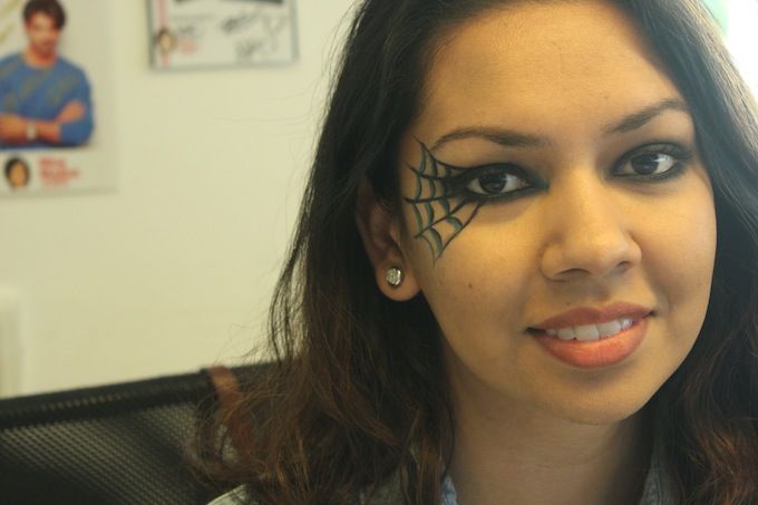 Spider Web Makeup!