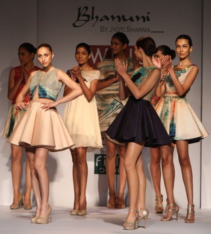 Bhanuni By Jyotiat at Wills India Fashion Week Spring Summer 2015