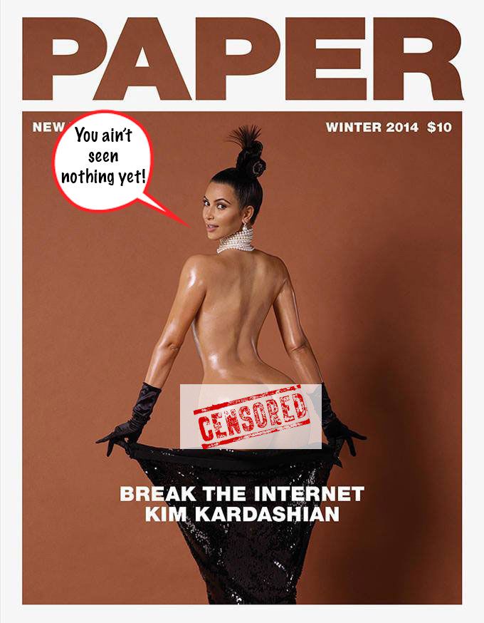 NSFW: Kim Kardashian Goes Full-Frontal Nude. Yes, We Mean FULL!
