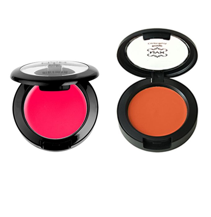 NYX Rouge Cream Blush in 'Red Cheeks' and 'Orange'
