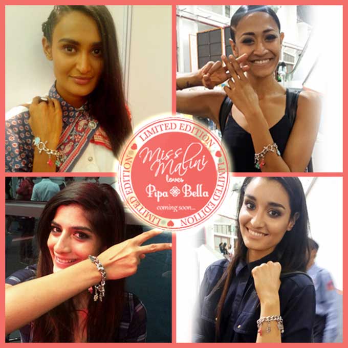 Models with their #MMLovesPB charms