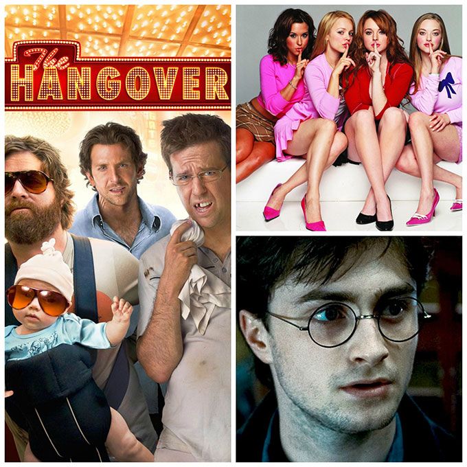 The Hangover, Harry Potter and Mean Girls