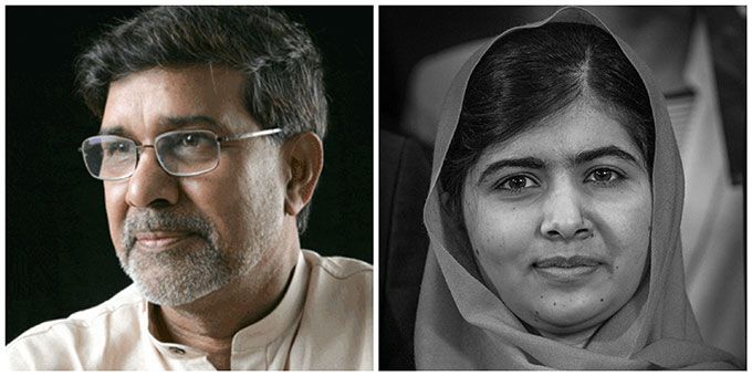 Kailash Satyarthi and Malala Yousafzai