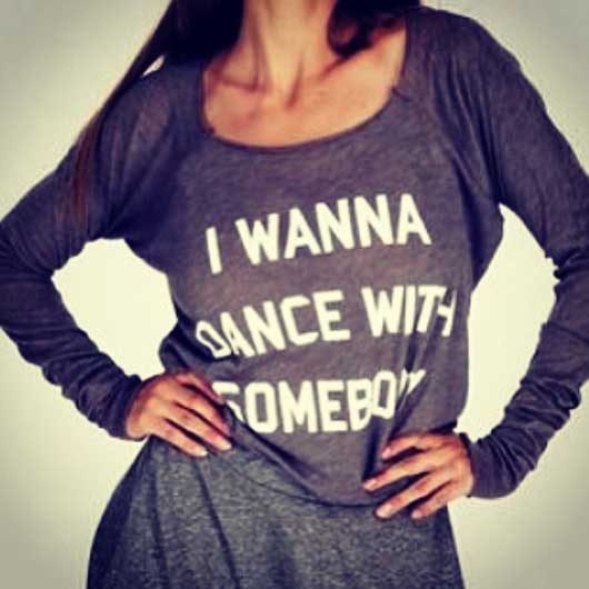 Wanna Dance With Somebody tee (Pic: @RockAndReverie on Instagram)