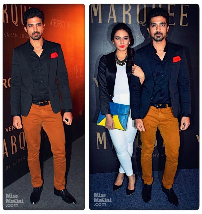 Saqib Saleem in Kenneth Cole pants and Jack & Jones pants at the Vero Moda x Marquee launch (Photo courtesy | Viral Bhayani)