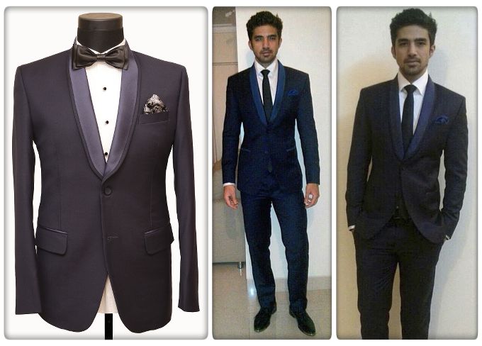 Saqib Saleem in SS HOMME dinner suit, Kenneth Cole shirt and Louis Philippe tie at an Absolute India event (Photo courtesy | SS HOMME)