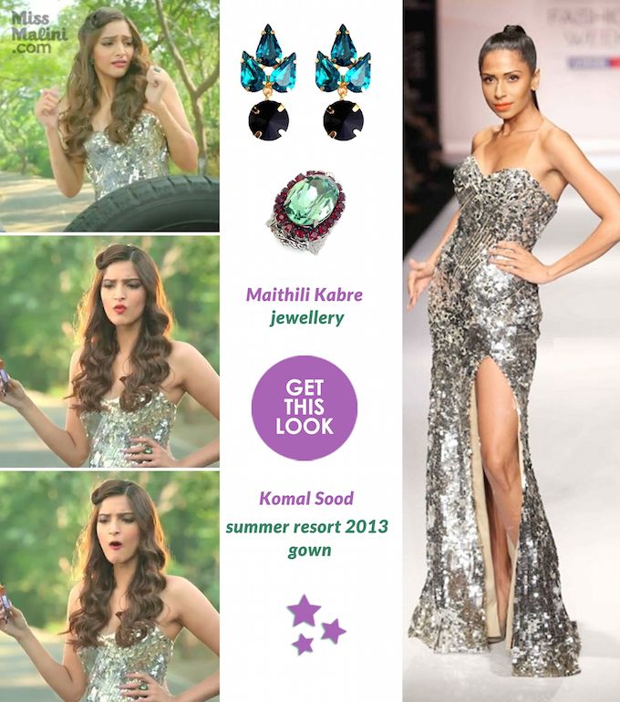 Get This Look: Sonam Kapoor Shimmers Like A Shiny Disco Ball