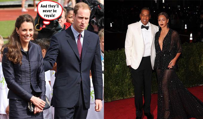 Beyonce, Jay-Z, Kate Middleton, & Prince William