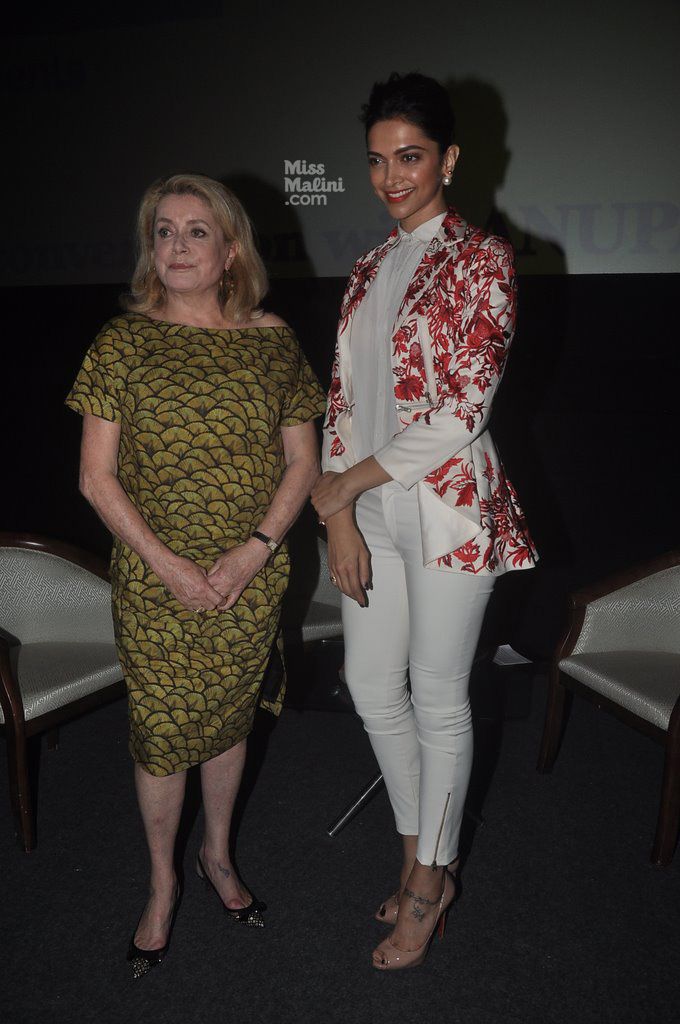 Catherine Deneuve and Deepika Padukone