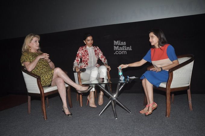 Catherine Deneuve, Deepika Padukone, Anupama Chopra