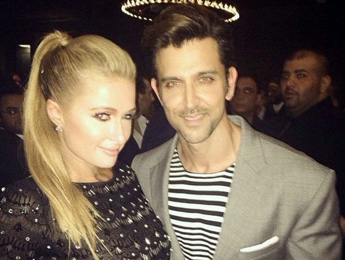 Paris Hilton and Hrithik Roshan