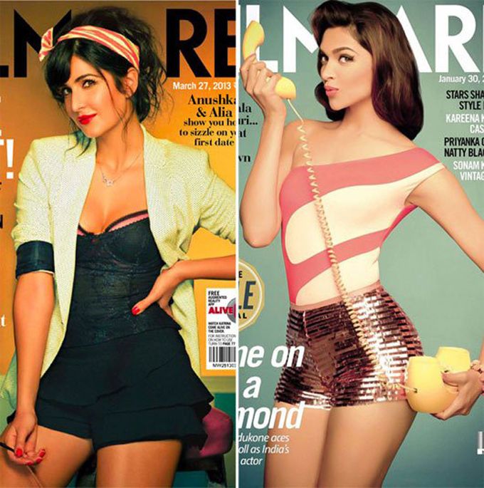 Katrina Kaif & Deepika Padukone (Source: Filmfare)