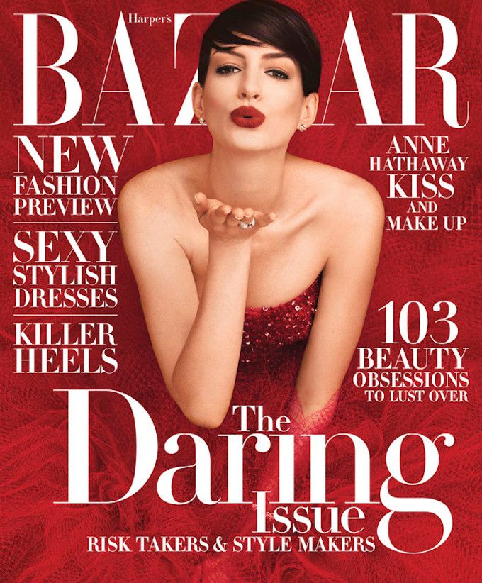 Anne Hathaway Almost Bares It All For Harper’s Bazaar