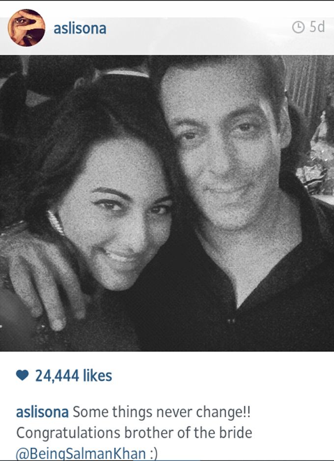 Sonakshi Sinha and Salman Khan (Source: @aslisona Instagram)