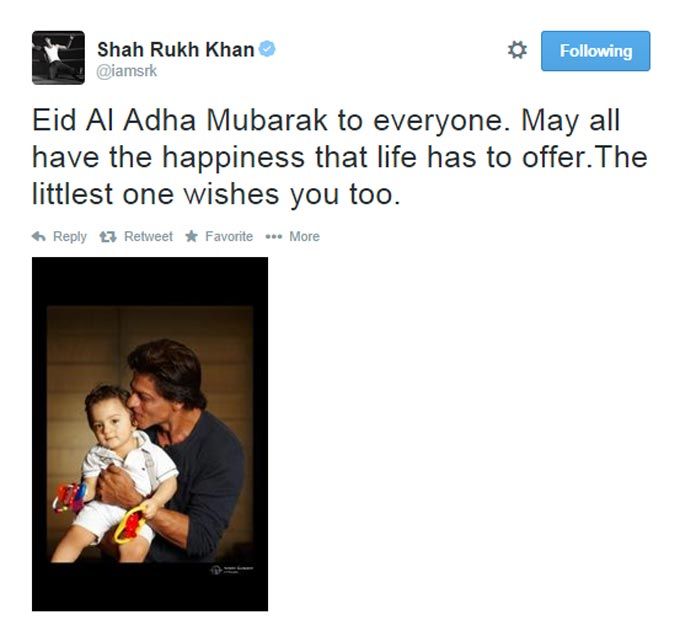 Shah Rukh Khan Tweet
