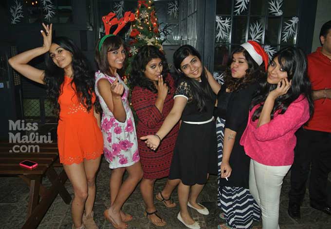 Team MissMalini's Christmas at Harry's Bar, Juhu