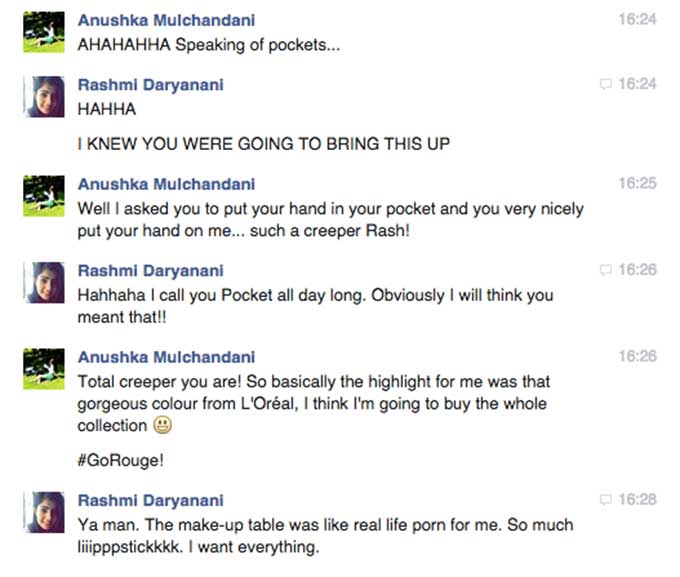 Rashmi & Anushka's L'Oréal Shoot Chat