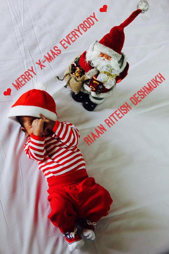 Riteish &#038; Genelia Deshmukh Have Posted A Photo Of Their Baby Riaan And It’s The Best Christmas Gift Ever!