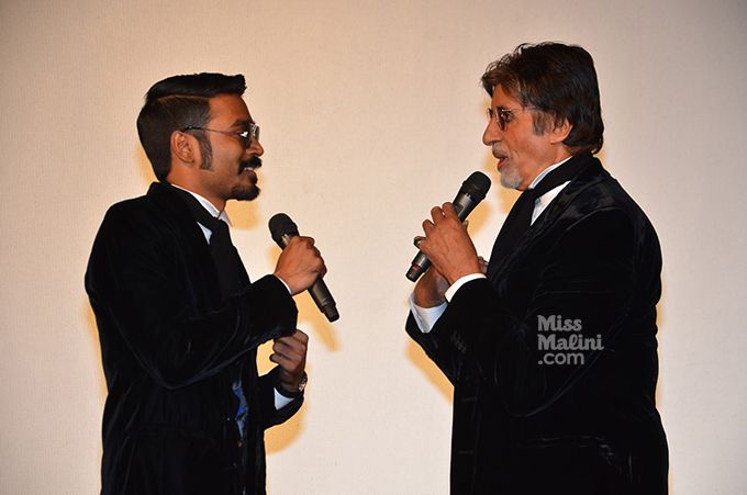 Dhanush and Amitabh Bachchan