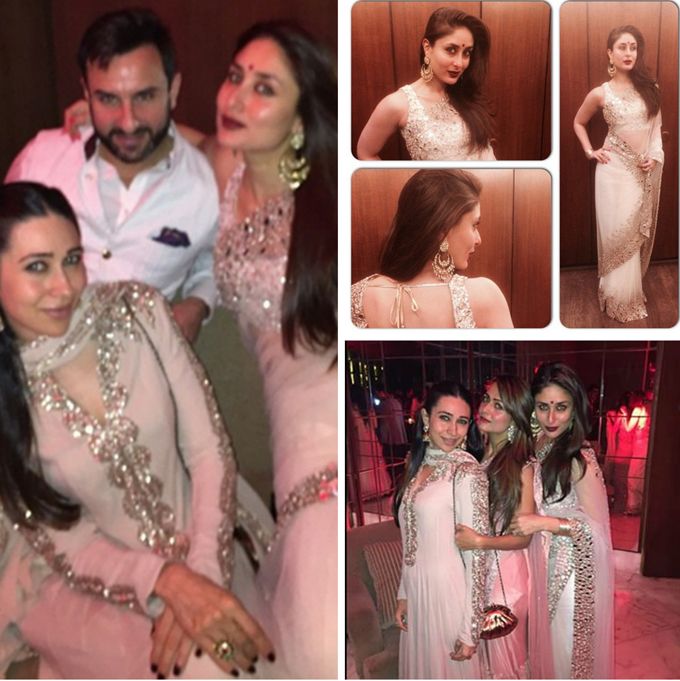 Saif Ali Khan, Kareena and Karisma Kapoor and Amrita and Malaika Arora (Source: @therealkarismakapoor Instagram)
