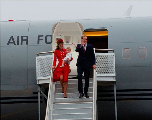 The Royal Family Arrive In New Zealand