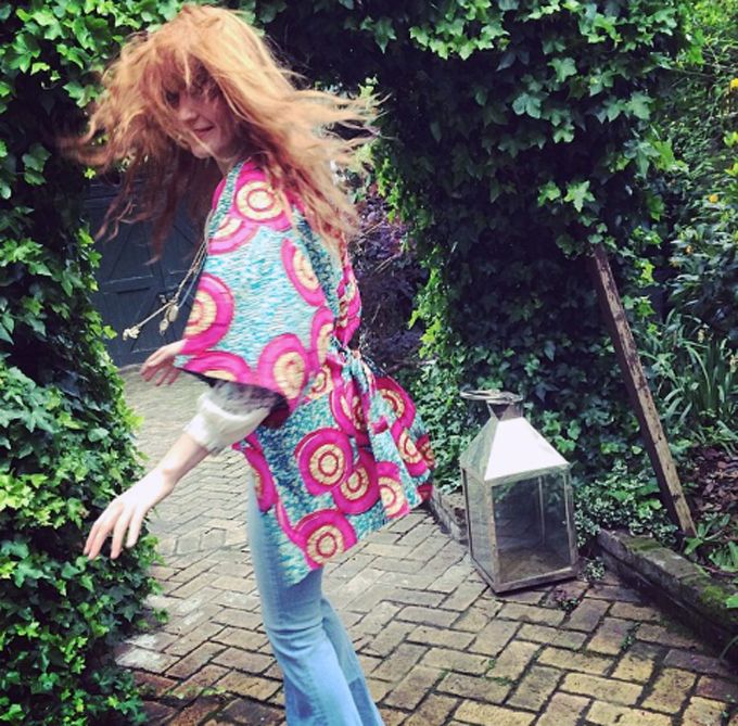 A kimono top to play in. (Florence Welch's Instagram)
