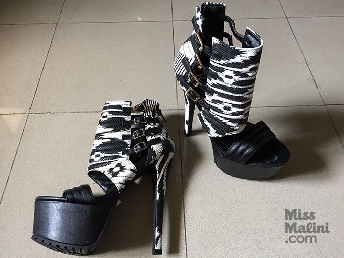 The zebra heels