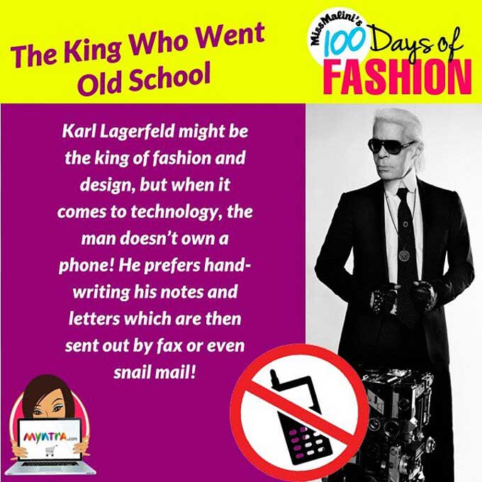 Day 19: The Coolest Old School-er – Karl Lagerfeld!