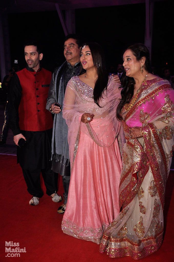 Sonakshi SInha with her parents