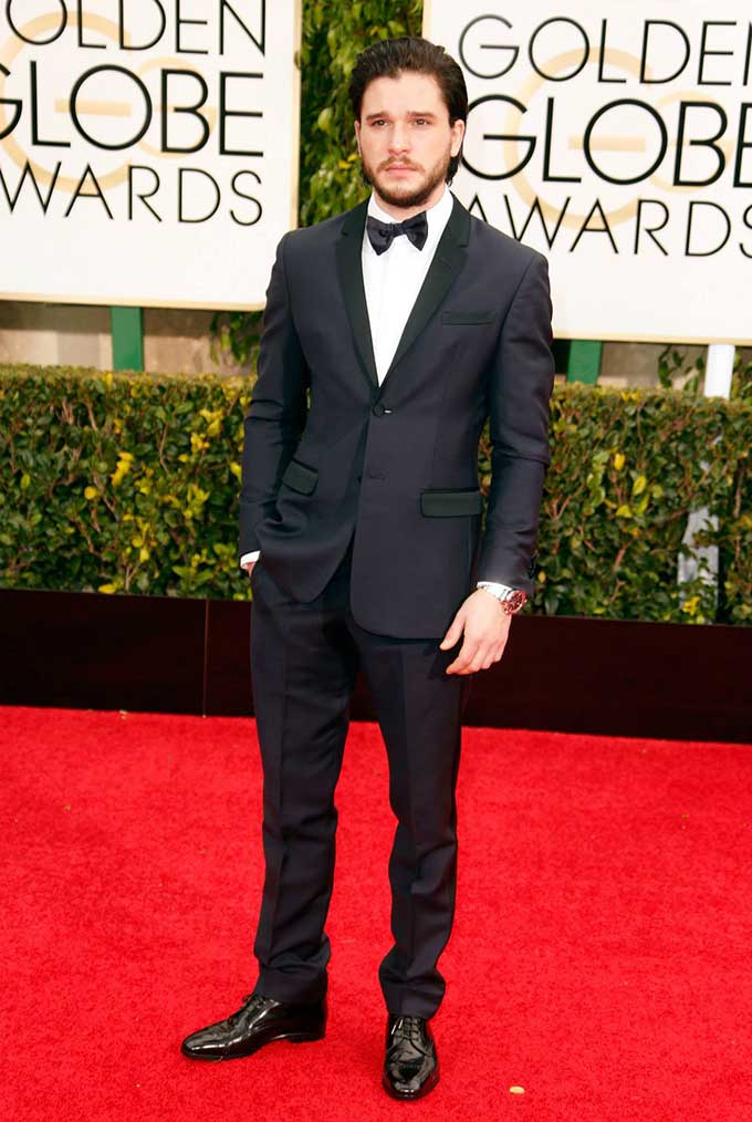 Kit Harington at the Golden Globe awards (Source: www.Facebook.com/JimmyChoo)