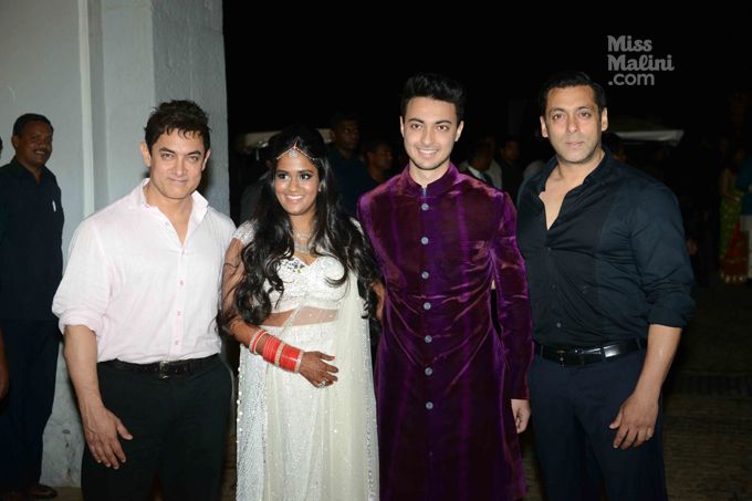 Aamir Khan, Arpita Khan, Aayush Sharma, Salman Khan