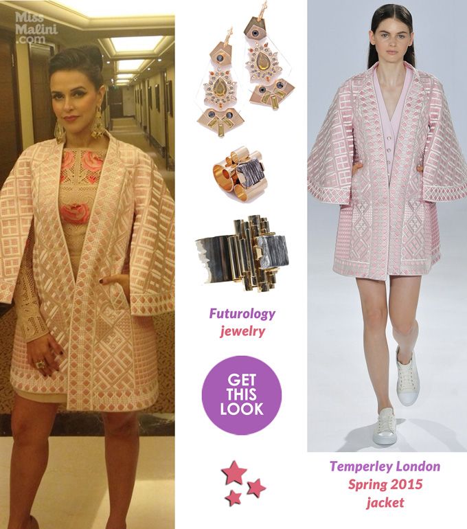 Get This Look: Neha Dhupia Ups Her Style Game In Temperley London