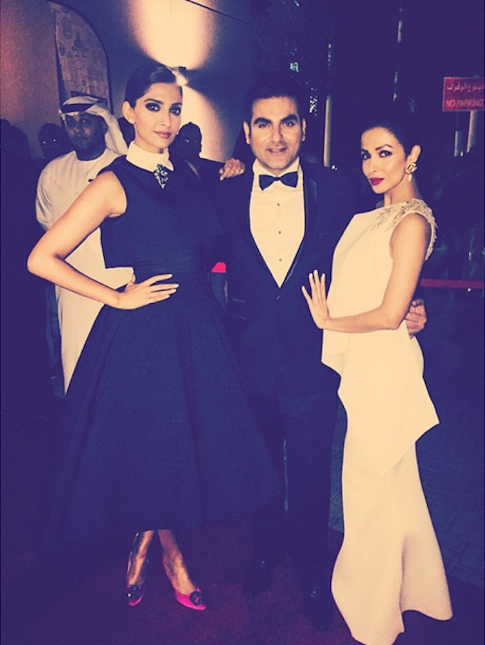 Sonam Kapoor, Arbaaz Khan and Malaika Arora Khan (Source | Instagram @SonamKapoor)