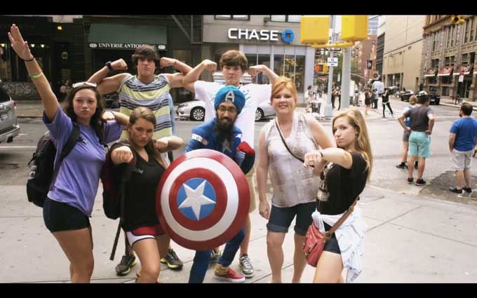 What Happens When A Sikh Man Takes To The Streets Of New York Dressed As Captain America?
